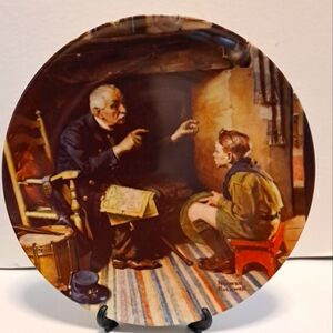 Knowles China plate Norman Rockwell Heritage Collection (12th) "The Veteran"